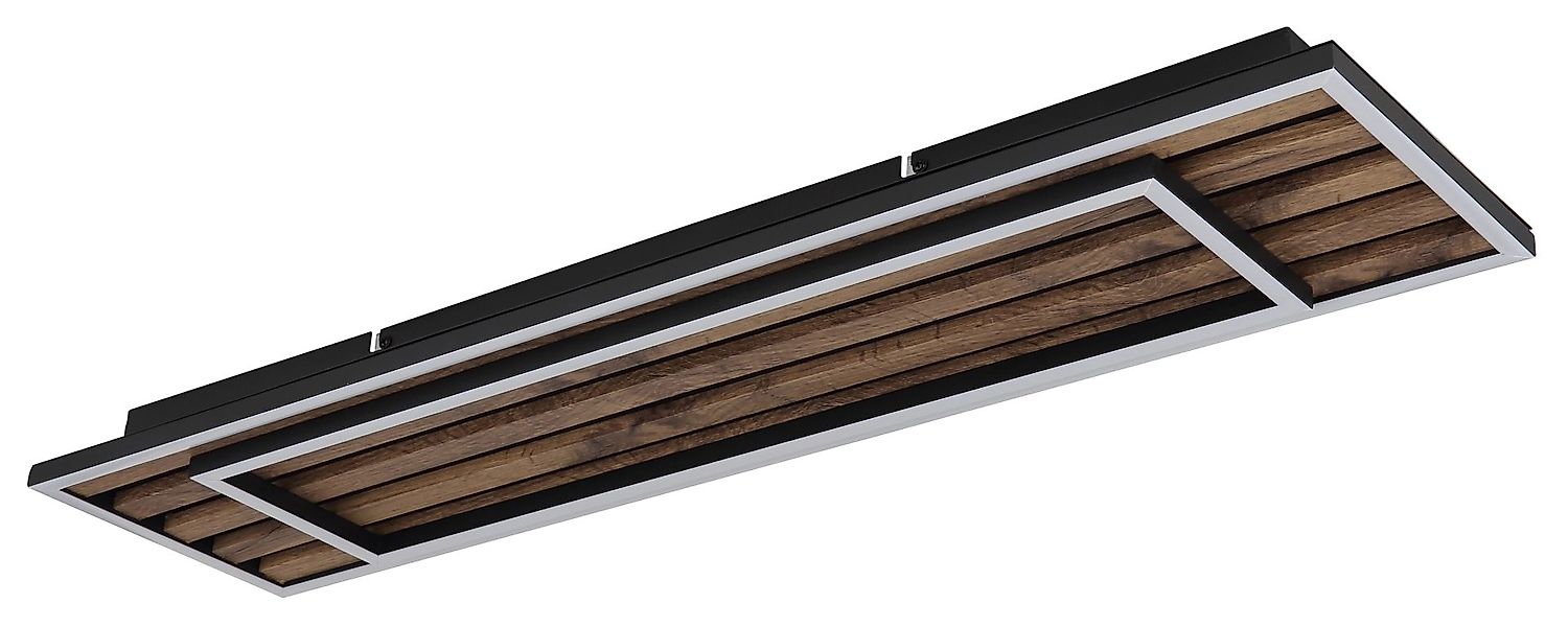 GLOBO LIGHTING LED Deckenleuchte »WOODY« LED-Modul 1 Stk. Warmweiß Deckenla günstig online kaufen