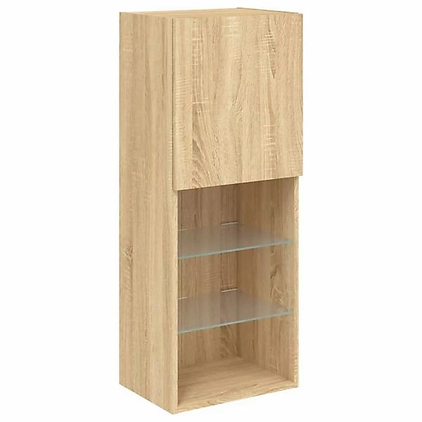 VidaXL TV-Schrank mit LED-Leuchten Sonoma-Eiche 40,5x30x102 cm günstig online kaufen