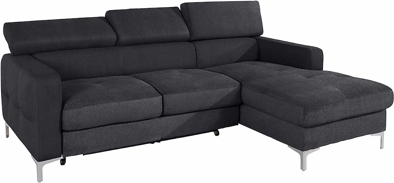 COTTA Ecksofa "Sammy L-Form", mit Kopfteilverstellung, wahlweise mit Bettfu günstig online kaufen