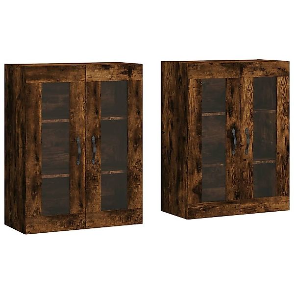 vidaXL Sideboard Wandschränke 2 Stk. Räuchereiche günstig online kaufen