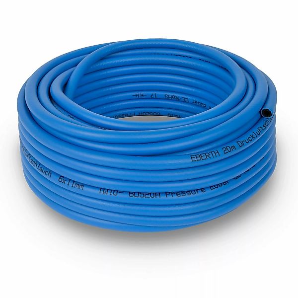 EBERTH Druckluftschlauch Länge 20m Durchmesser 6mm x 11mm ohne Kupplung 20 günstig online kaufen