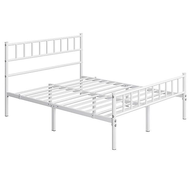 Yaheetech Bettgestell Metallbett, Einzelbettgestell / Doppelbettgestell günstig online kaufen