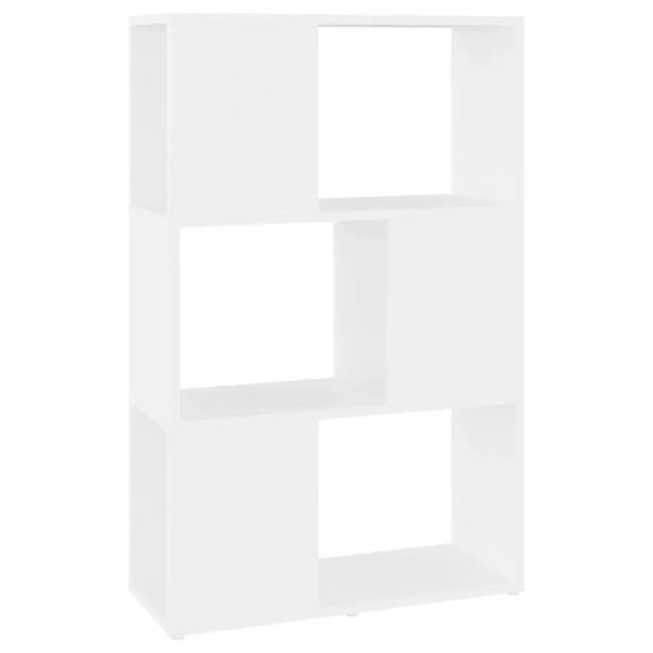 vidaXL Bücherregal Raumteiler Weiß 60x24x94 cm Holzwerkstoff 809071 günstig online kaufen