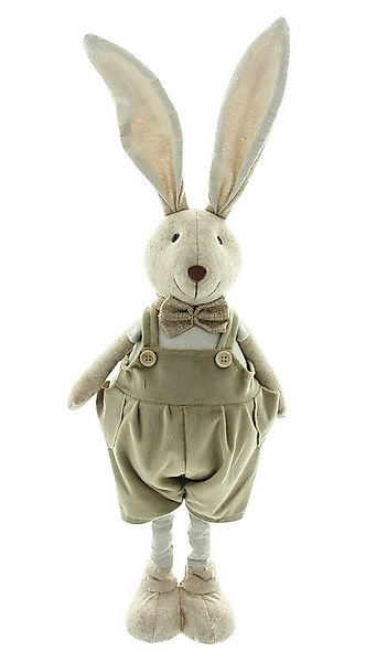 Dekoleidenschaft Dekofigur "Hase mit Latzhose" 46 cm hoch, Textil Osterhase günstig online kaufen