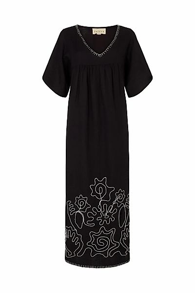RAFFYA Midikleid "Candy Tabard Embroidered Hem Maxi Dress Damen" günstig online kaufen