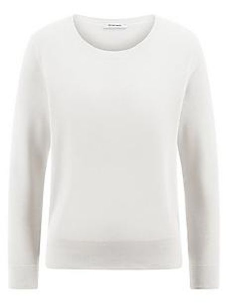 Rundhals-Pullover aus 100% SUPIMA-Baumwolle Peter Hahn weiss günstig online kaufen
