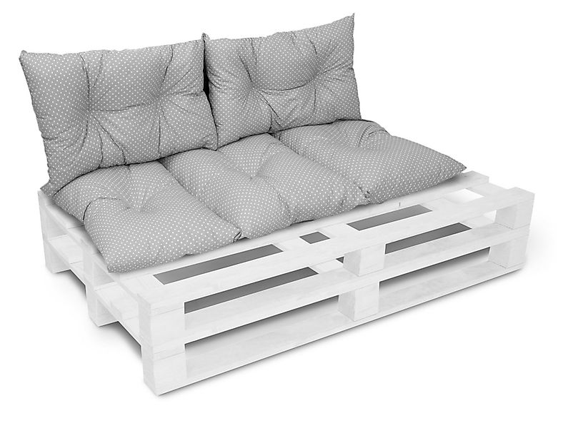 Amilian Stuhlkissen - Sitzkissen - Palettenkissen - 60x120cm + 2 x40x60cm, günstig online kaufen