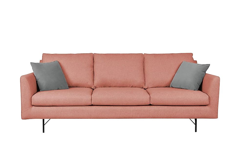Sofa, 3-sitzig - rot - 219 cm - 85 cm - 99 cm - Polstermöbel > Sofas > 3-Si günstig online kaufen