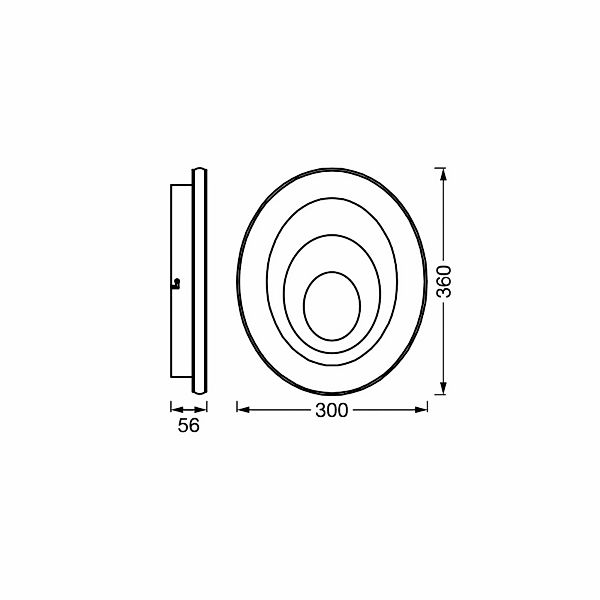 OSRAM LED-Deckenleuchte ORBIS SPIRAL OVAL, Ø 36 cm weiß 27 W günstig online kaufen
