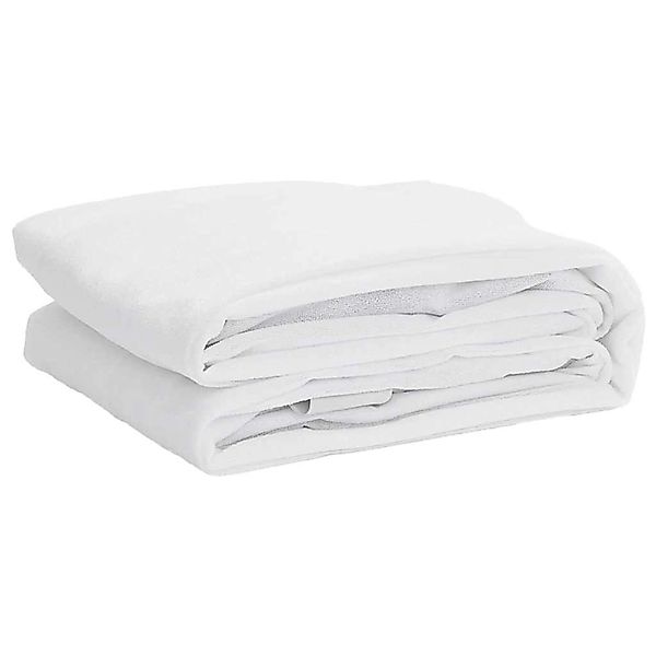 vidaXL Matratzenschoner Weiß 160x200 cm Wasserdicht 4100172 günstig online kaufen