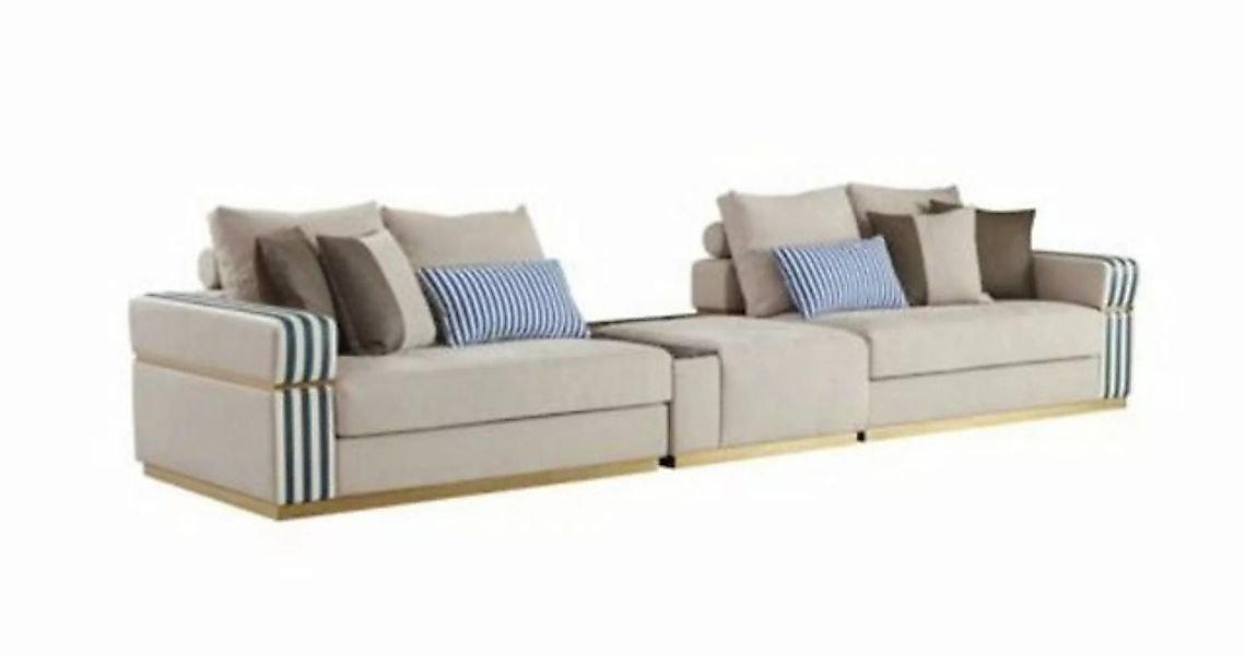 JVmoebel Big-Sofa, Sofa xxl Beige Wohnzimmer Modern Design Couchen Sofas Ne günstig online kaufen