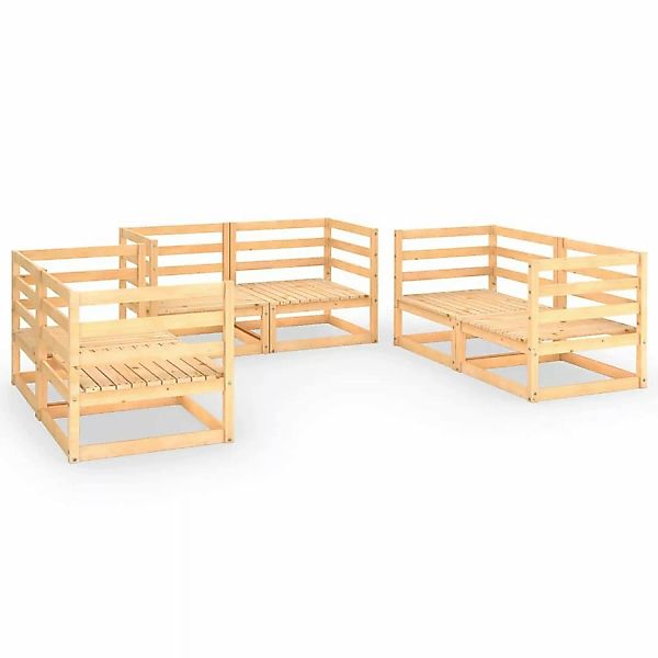 6-tlg. Garten-lounge-set Massivholz Kiefer günstig online kaufen