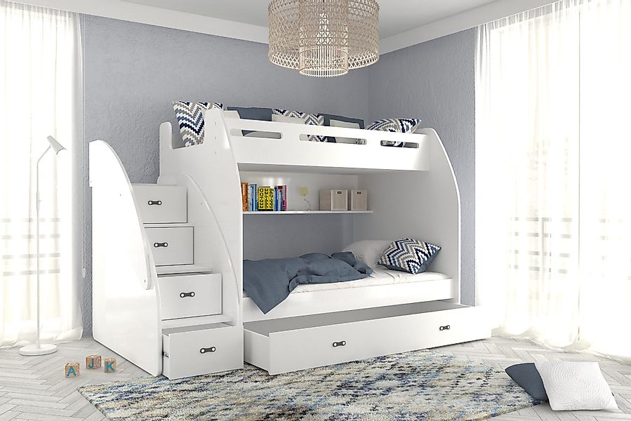 AJKmeble Hochbett Etagenbett 90x200 / 120x200cm, günstig online kaufen