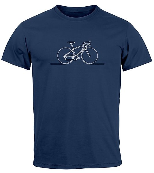 Neverless Print-Shirt Herren T-Shirt Fahrrad Radfahrer günstig online kaufen