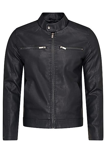 SOULSTAR Lederimitatjacke MJTOPPO im Bikerjacken-Stil günstig online kaufen
