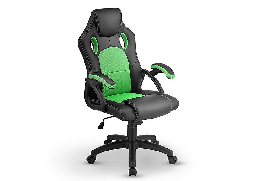 Juskys Gaming-Stuhl Montreal, Ergonomisch geformte Sitzfläche, Rückenlehne günstig online kaufen