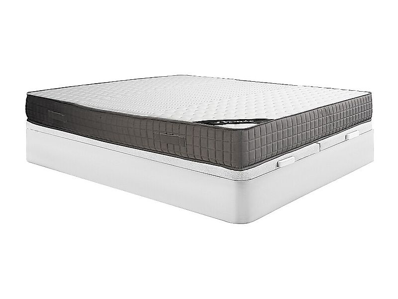 Set aus Bettgestell mit Bettkasten + Schaumstoffmatratze  - 180 x 200 cm - günstig online kaufen