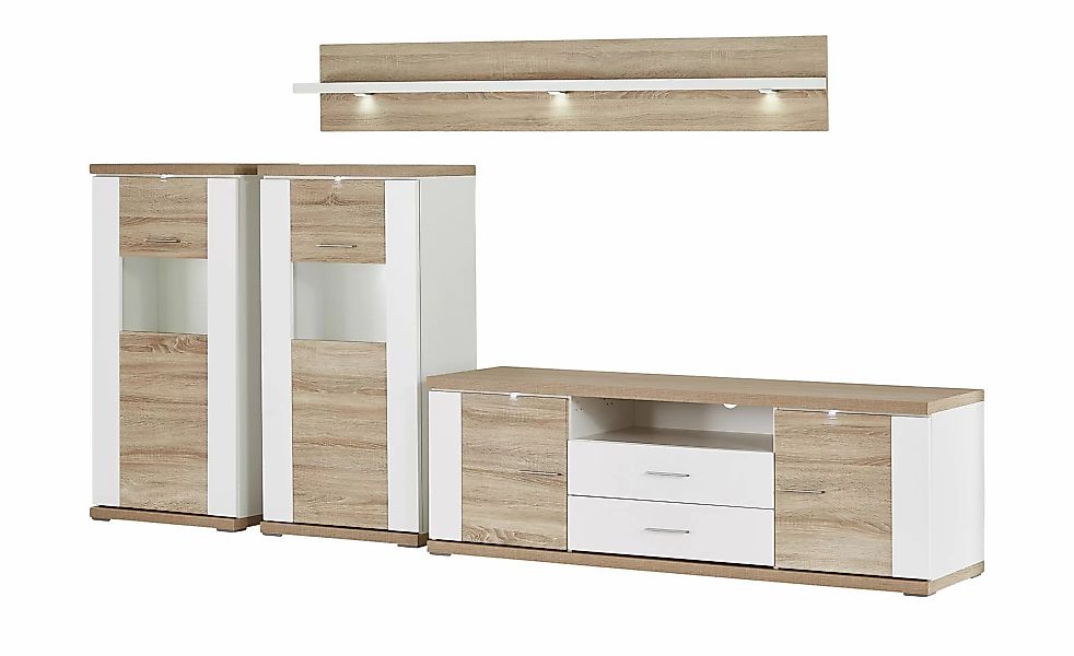 uno Wohnwand  Titan ¦ holzfarben ¦ Maße (cm): B: 310 H: 180 T: 52.0 Kommode günstig online kaufen