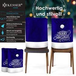 KESSER Weihnachtsfigur, Premium Weihnachtsstuhlüberzug Set Stuhlhussen günstig online kaufen