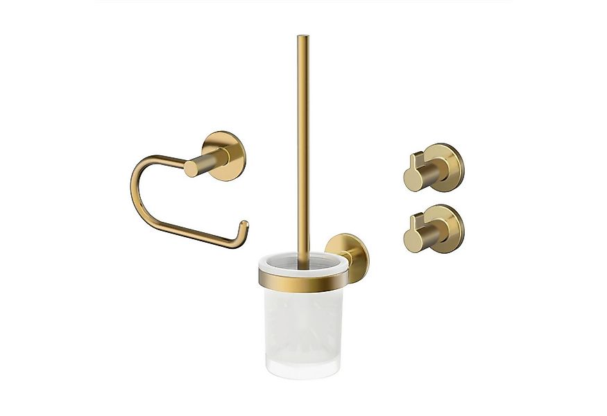 Lenz Badaccessoire-Set HYGGE, 4-teilig, Set mit runden Handtuchhaken günstig online kaufen