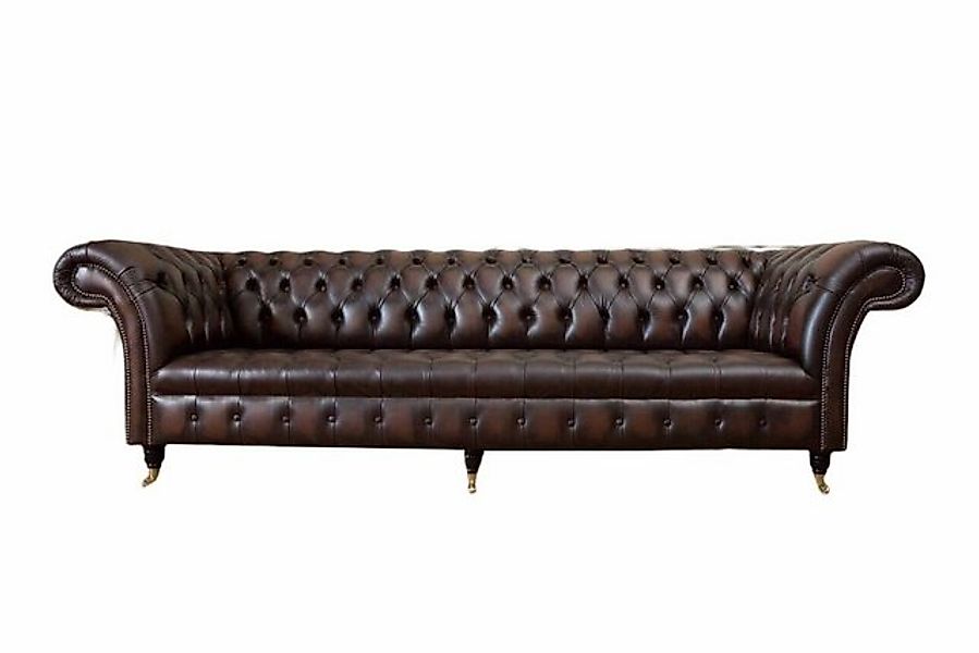 JVmoebel Chesterfield-Sofa Chesterfield 4 Sitzer Leder Design Couchen Sofa günstig online kaufen