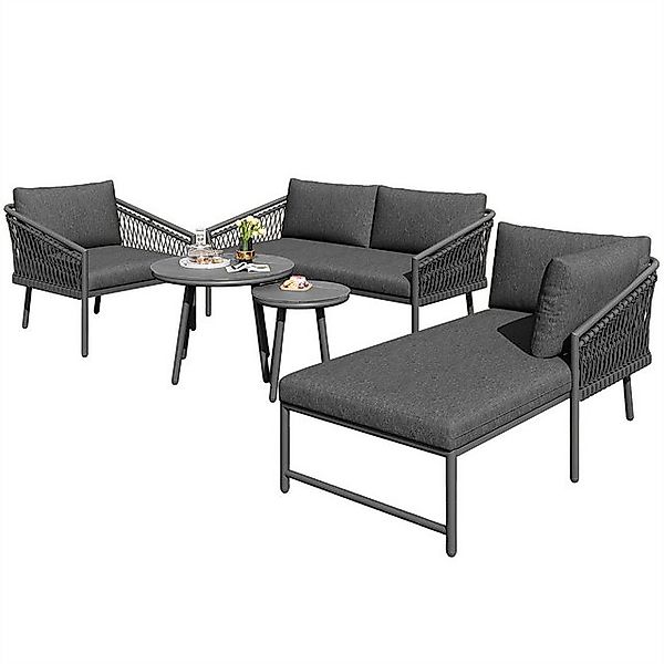 OKWISH Sofa Modernes Outdoor Sofa,Gartenmöbelset, Modernes Gartenmöbel Set günstig online kaufen