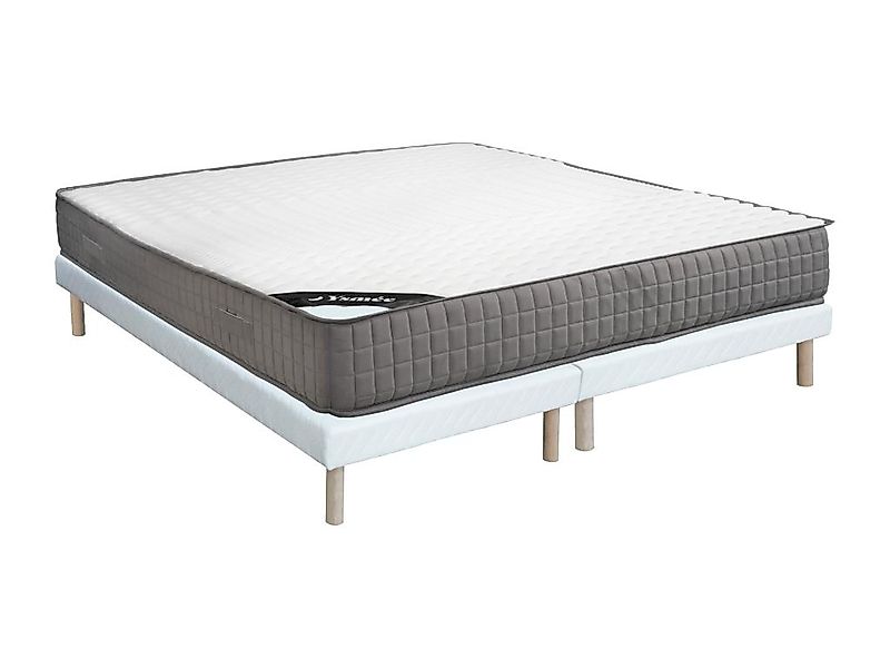 Set aus Bettgestell + Schaumstoffmatratze - 180 x 200 cm - 11-Zonen-Memory- günstig online kaufen