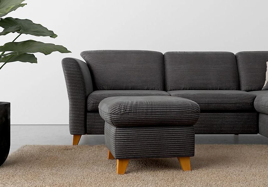 Home affaire Polsterhocker "Trelleborg" mit Cord-Bezug, mit Staufach, inkl. günstig online kaufen