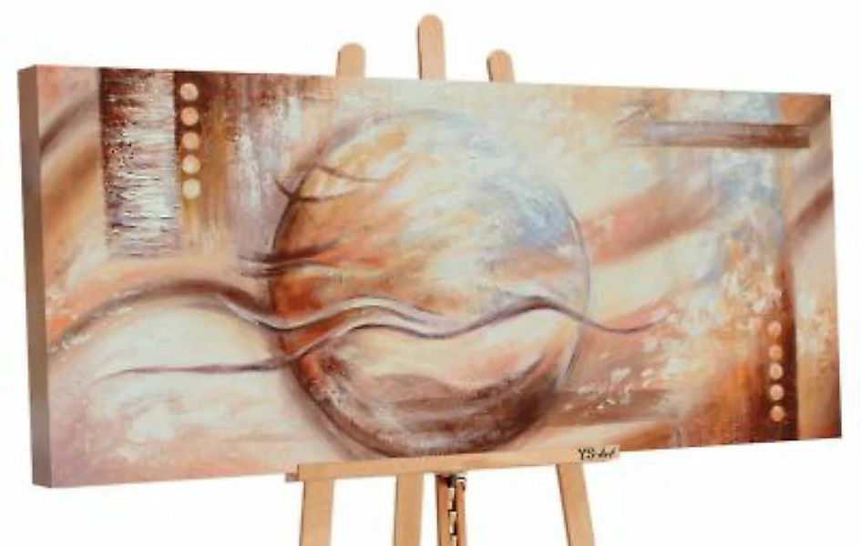 YS-Art™ "Gemälde Acryl ""Sphäre"" handgemalt auf Leinwand 115x50 cm" braun günstig online kaufen