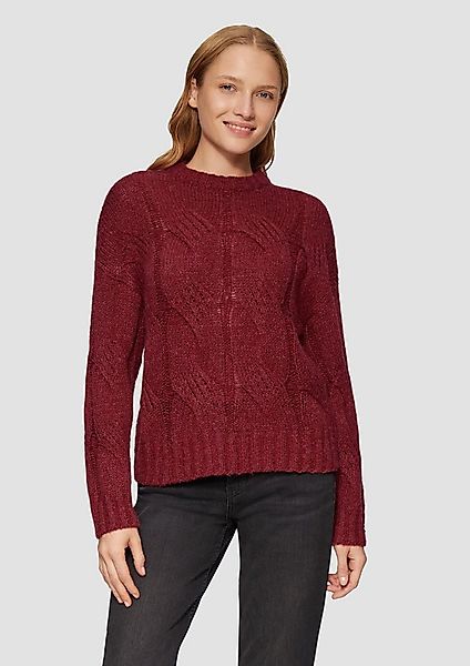 s.Oliver Longpullover Strickpullover Zopfstrickpullover im Relaxed Fit günstig online kaufen
