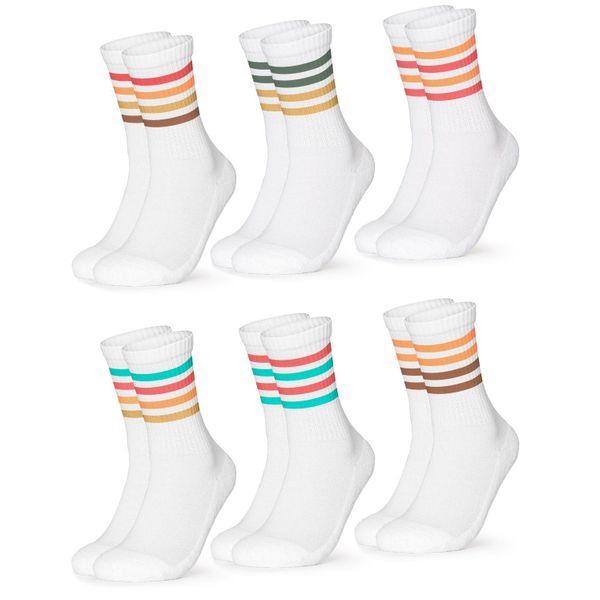 OCCULTO Sportsocken Damen Retro Tennis Socken günstig online kaufen