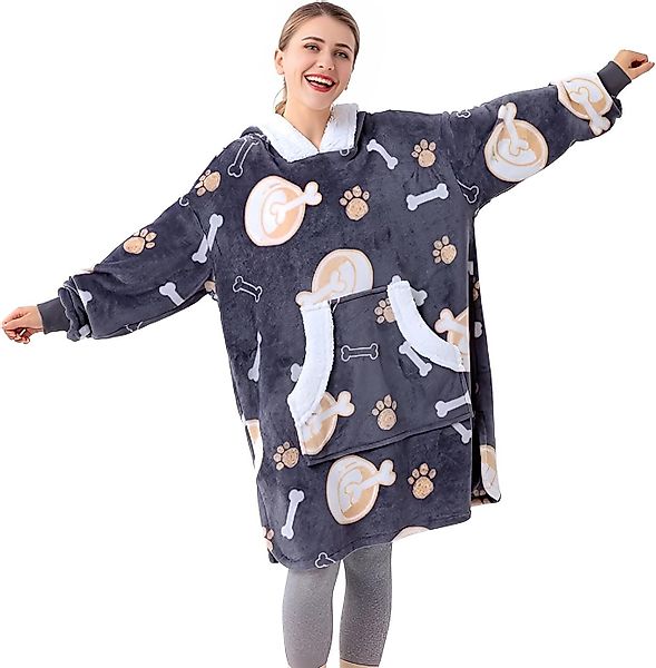 Diyarts Kapuzenpullover (Flanell Hoodie, Übergröße Pullover) günstig online kaufen