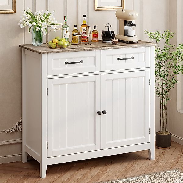 Bealife Sideboard Küchenschrank mit Arbeitsplatten,mit 2 günstig online kaufen