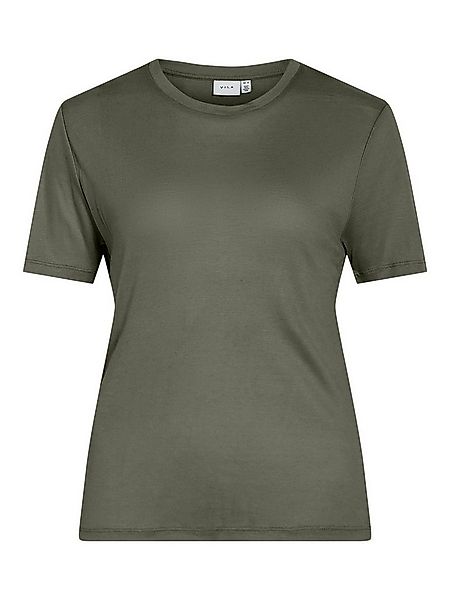 Vila T-Shirt Rundhals Enger Schnitt Kurzarm VIALEXIA O-NECK S/S T-SHIRT - N günstig online kaufen