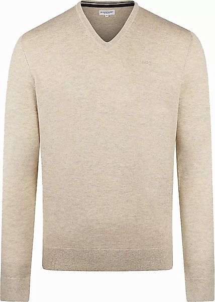 McGregor Pullover Merinowolle V-Ausschnitt Sand - Größe XL günstig online kaufen