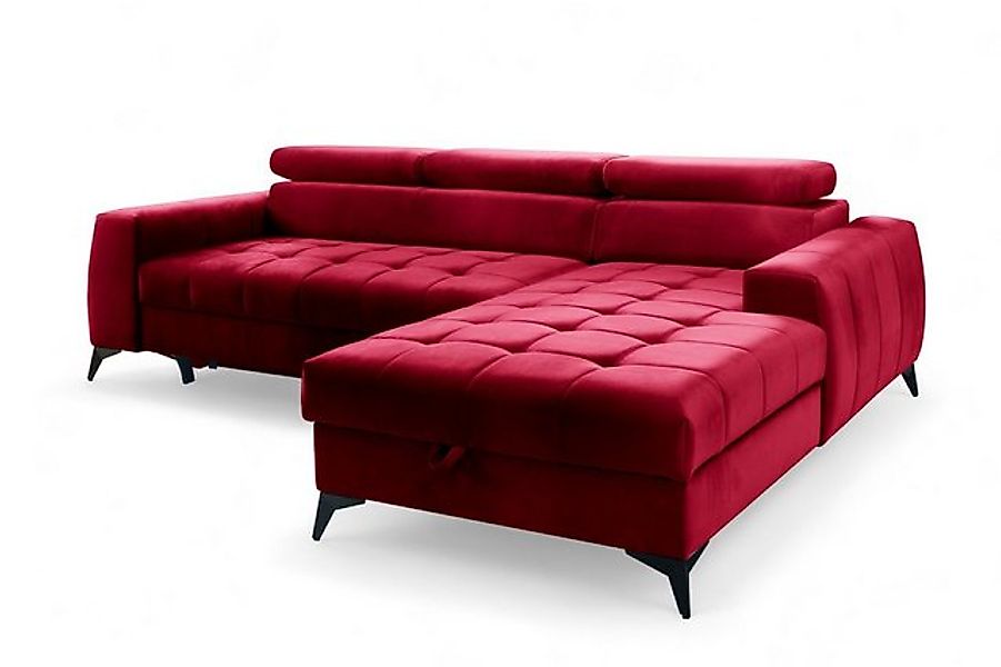 Fun Möbel Ecksofa Schlafsofa Sofa AGNESA XS Stoff Salvador, inkl. Bettkaste günstig online kaufen