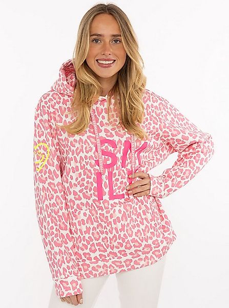 Zwillingsherz Hoodie "Alissa Leo AOP" mit SMILE Print, Kapuze, Leo Muster günstig online kaufen