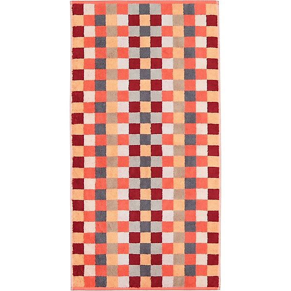 Cawö Handtuch Handtuch "Unique Karo", Jacquard, Walk-Frottier Karo günstig online kaufen