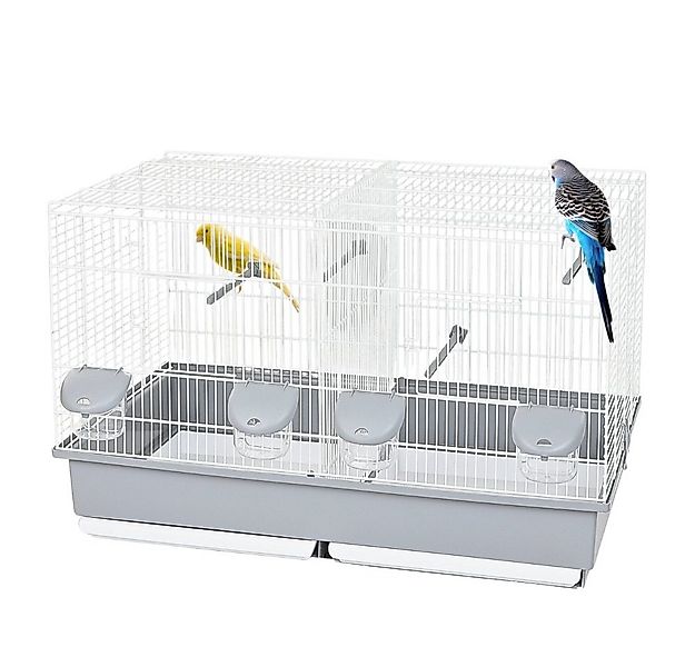 GarPet Vogelkäfig Vogelkäfig Doppelkäfig Käfig Teilbar Trenngitter Zuchtkäf günstig online kaufen