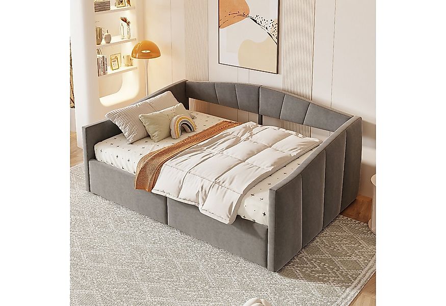 Odikalo Schlafsofa Schlafcouch 90x200 140x200 mit Bettkasten, Polsterbett S günstig online kaufen