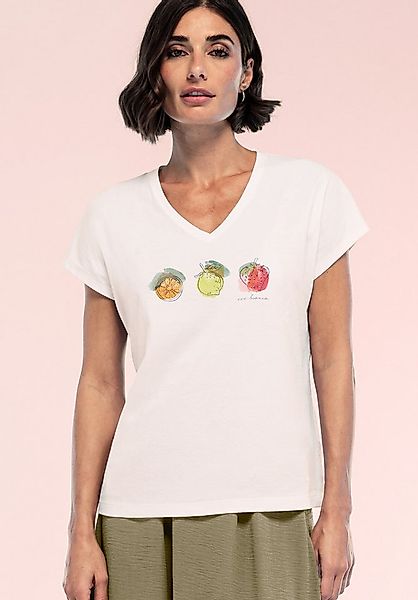 bianca Print-Shirt JULIE mit Früchteprint und Metallic-Effekt günstig online kaufen