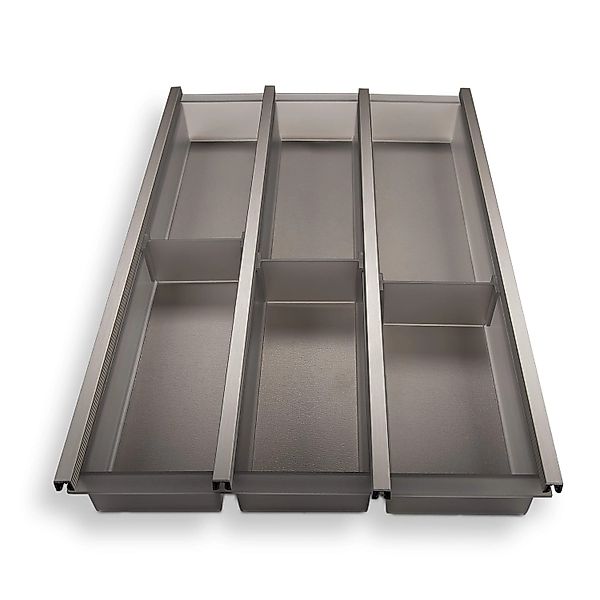 SOTECH Cuisio Besteckeinsatz 400 mm Höhe 55 mm Transluzent Graphitgrau günstig online kaufen