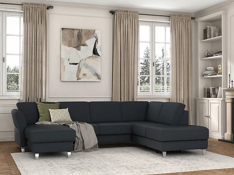 sit&more Wohnlandschaft "Visby U-Form" Wahlweise mit Bettfunktion und Staur günstig online kaufen