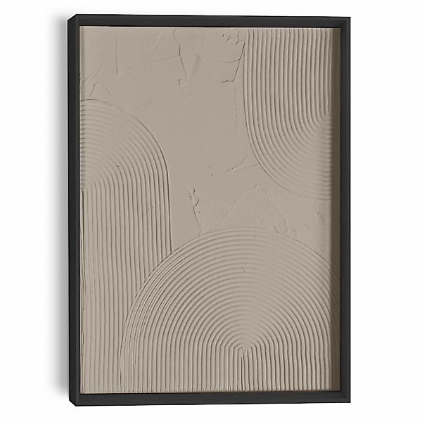 Reinders Wandbild "Reliefbögen taupe", Wohnzimmer - Braun - MDF - Abstrakt günstig online kaufen