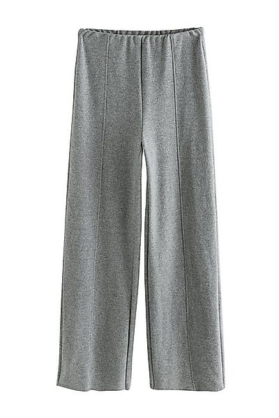 Next Jogginghose Weiche Rippstrick-Hose mit weitem Bein (1-tlg) günstig online kaufen