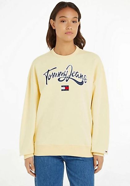 Tommy Jeans Sweatshirt TJW RLX POP TJ CREW mit großer Logostickerei günstig online kaufen