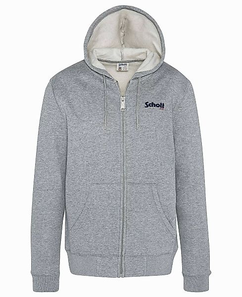 Schott NYC Kapuzensweatjacke Sweatjacke Schott Logo günstig online kaufen