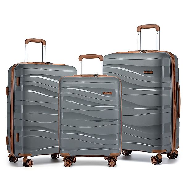 KONO Handgepäck-Trolley Leicht Hartschalenkoffer Reisekoffer mit günstig online kaufen
