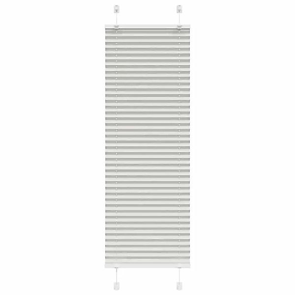 vidaXL Plissee Hellgrau 40x150 cm Stoffbreite 39,4 cm Polyester 4015335 günstig online kaufen