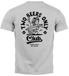 Neverless Print-Shirt Backprint T-Shirt Herren Bier günstig online kaufen